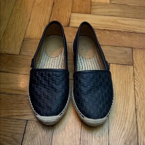 Gucci Quilted Black Espadrilles
